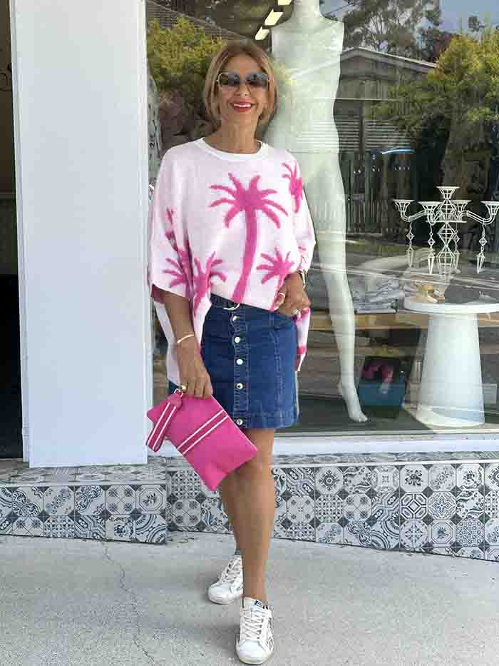 Palm Cove Knit - Pink