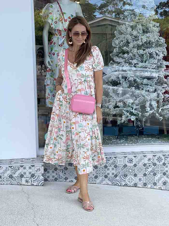 Palm clearance midi dress