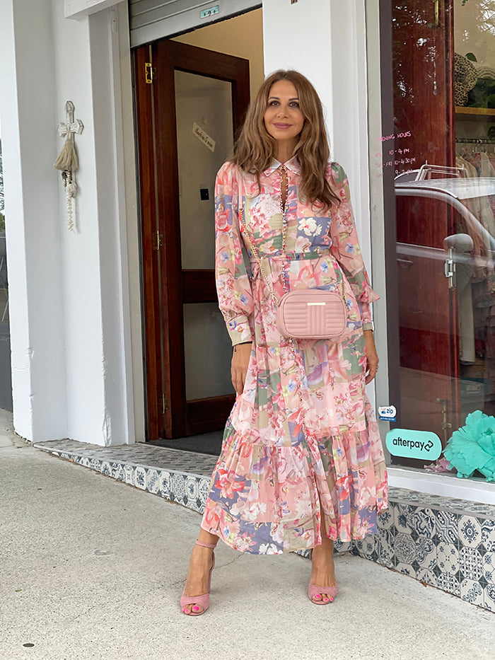 Pastel Flora Maxi Dress - Main Image