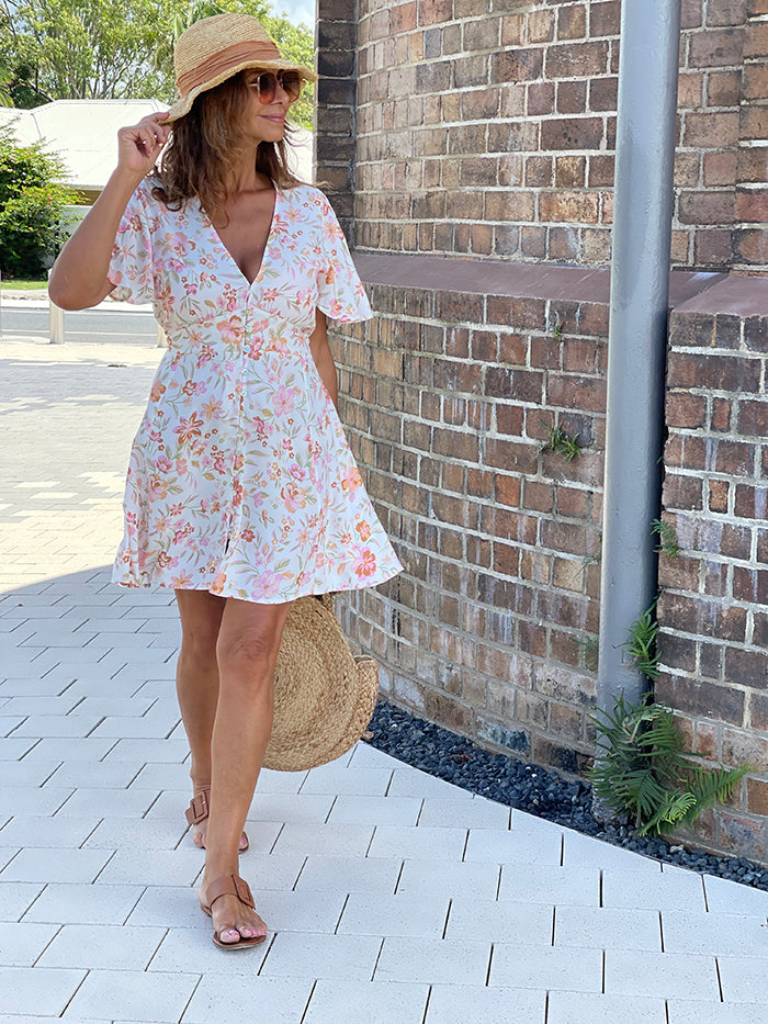 marlise floral mini dress REISS Marli Sketchy Floral Mini Dress