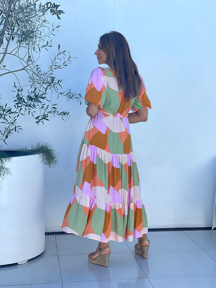 Salma Summer Pastel Floral Maxi