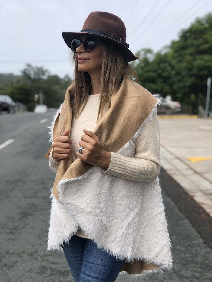 Sherpa Vest Tan