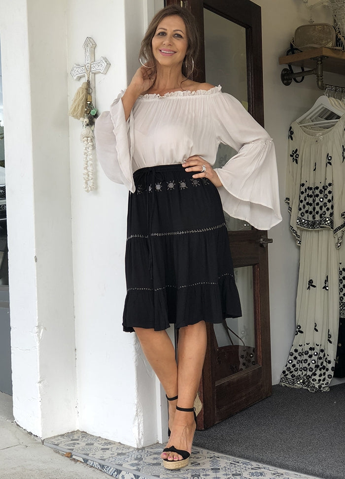 Black Smoke Gypsy Skirt