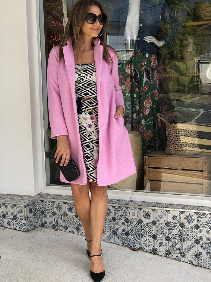 Fuschia sales pink coat