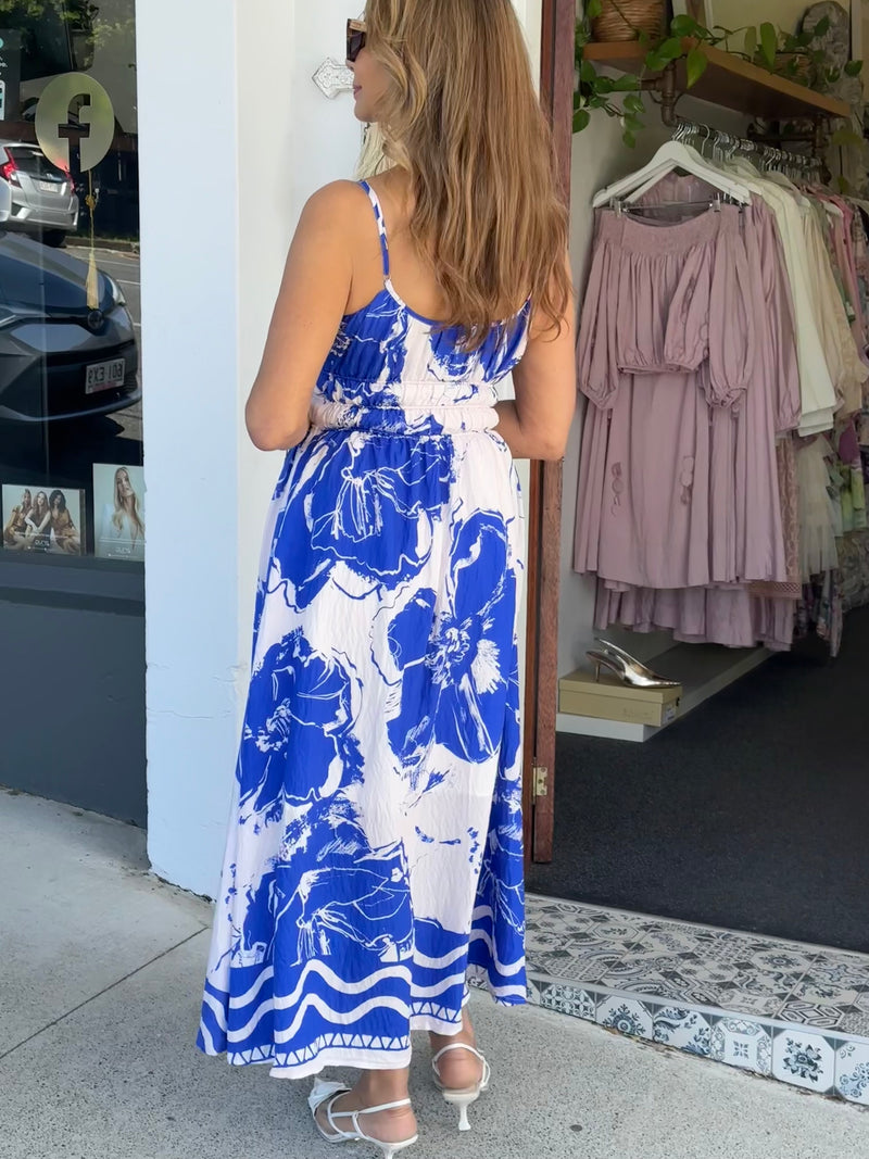 Amali Blue Maxi Dress