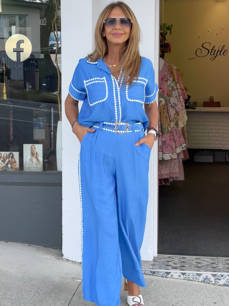 Carly Top - Cobalt