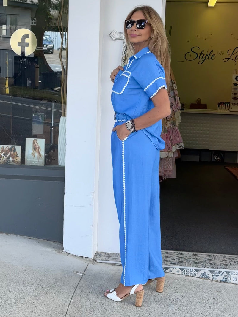 Carly Top - Cobalt