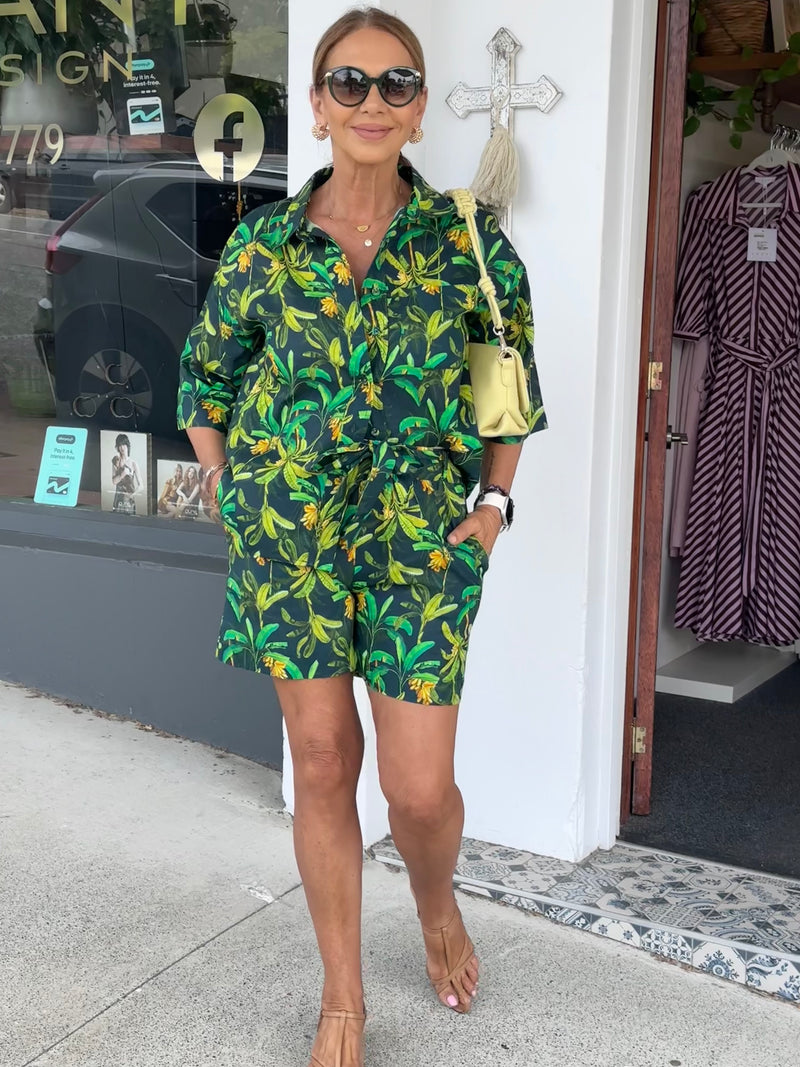 Green Rainforest Shorts