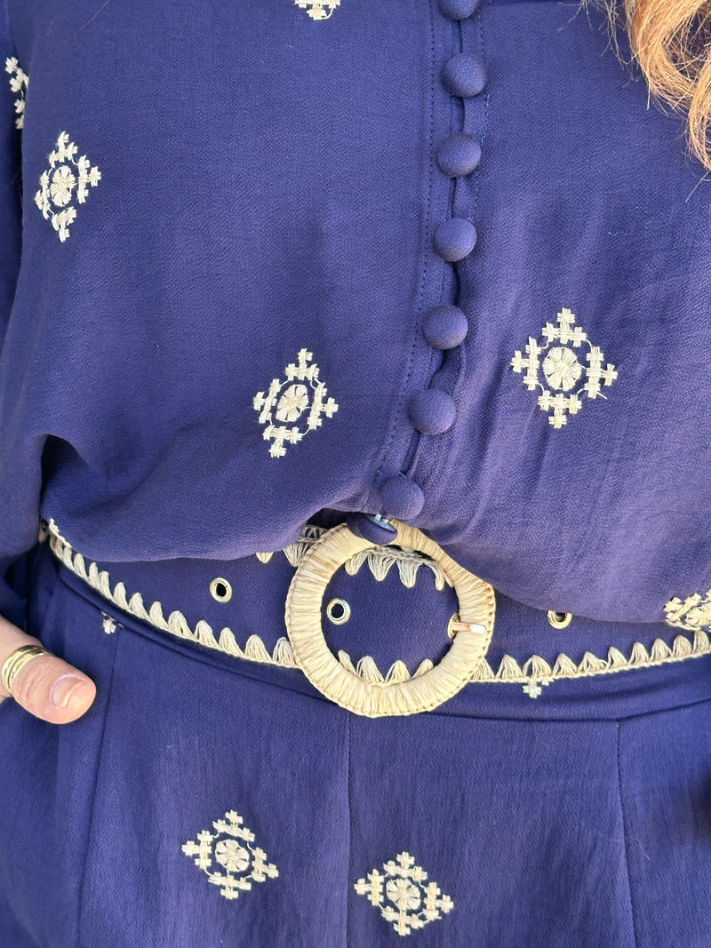 Evy Embroidery Pants
