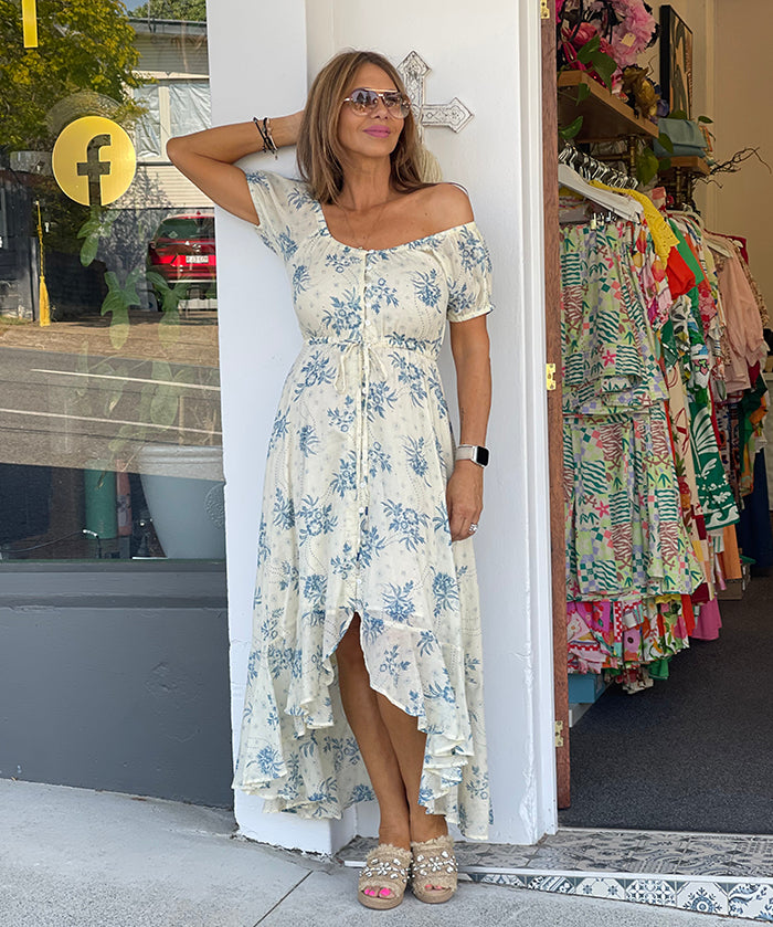 Rhiannon Dress - Bluebelle Print