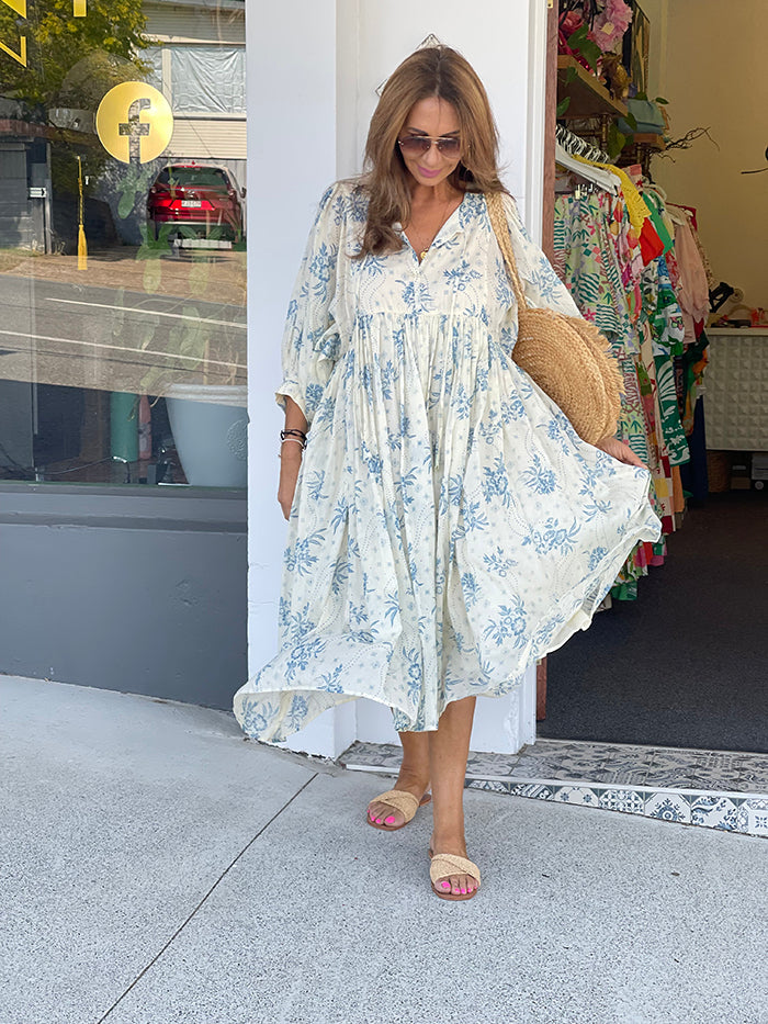 Wisteria Dress - Bluebelle Print