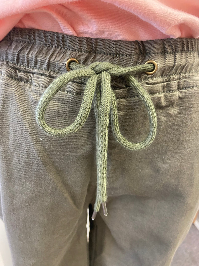 Denim Jogger Pant - Khaki