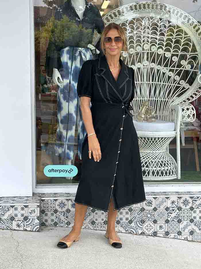 Palo Black Wrap Dress