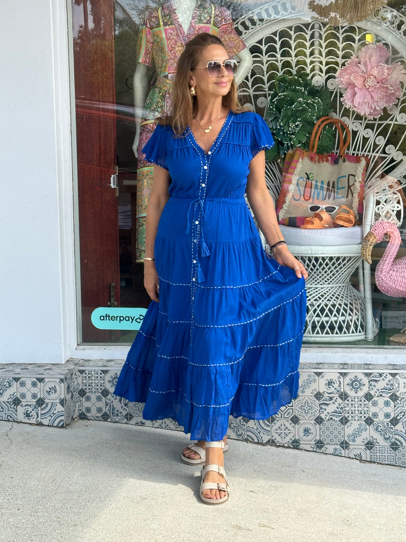 Delilah Dress - Sapphire