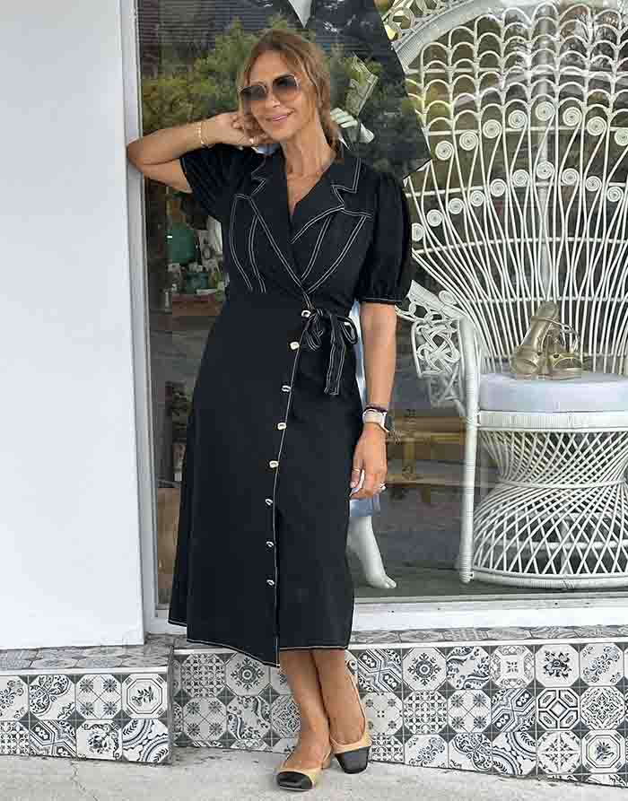 Palo Black Wrap Dress