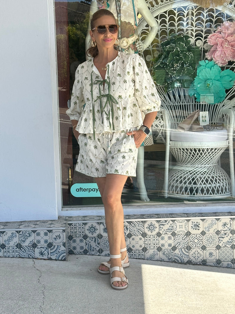 Areca Palm Blouse
