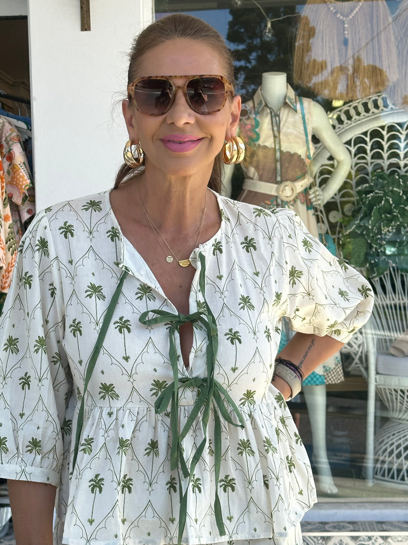 Areca Palm Blouse