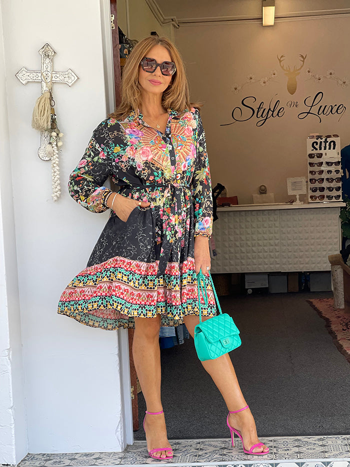 Paris Dress - Multi Coloured