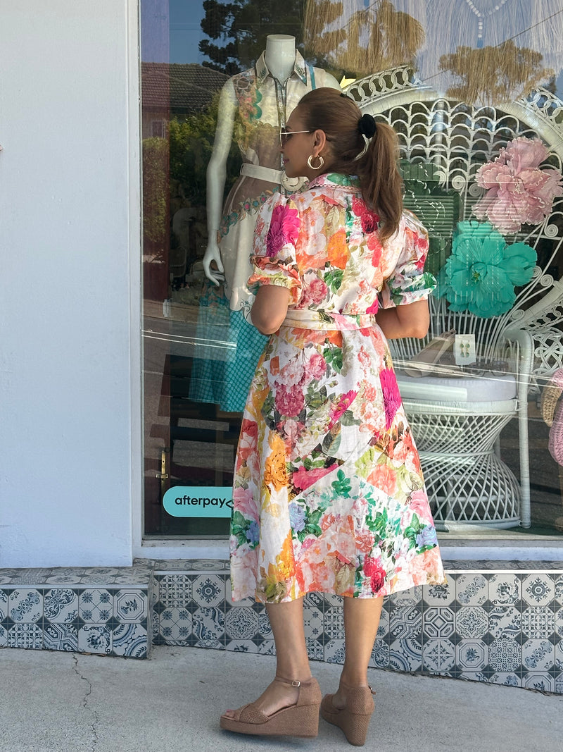 Rosie A Line Midi Dress