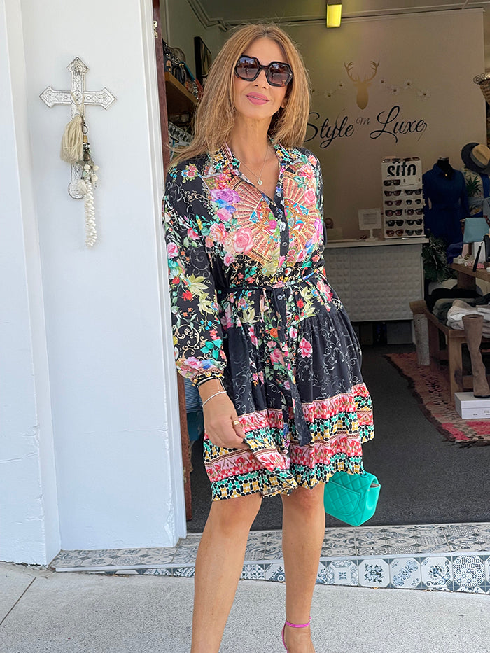 Paris Dress - Multi Coloured