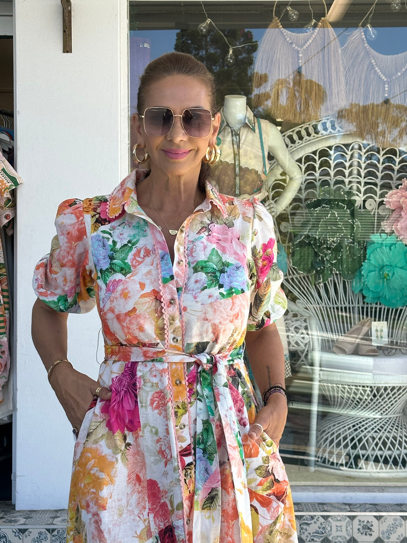 Rosie A Line Midi Dress
