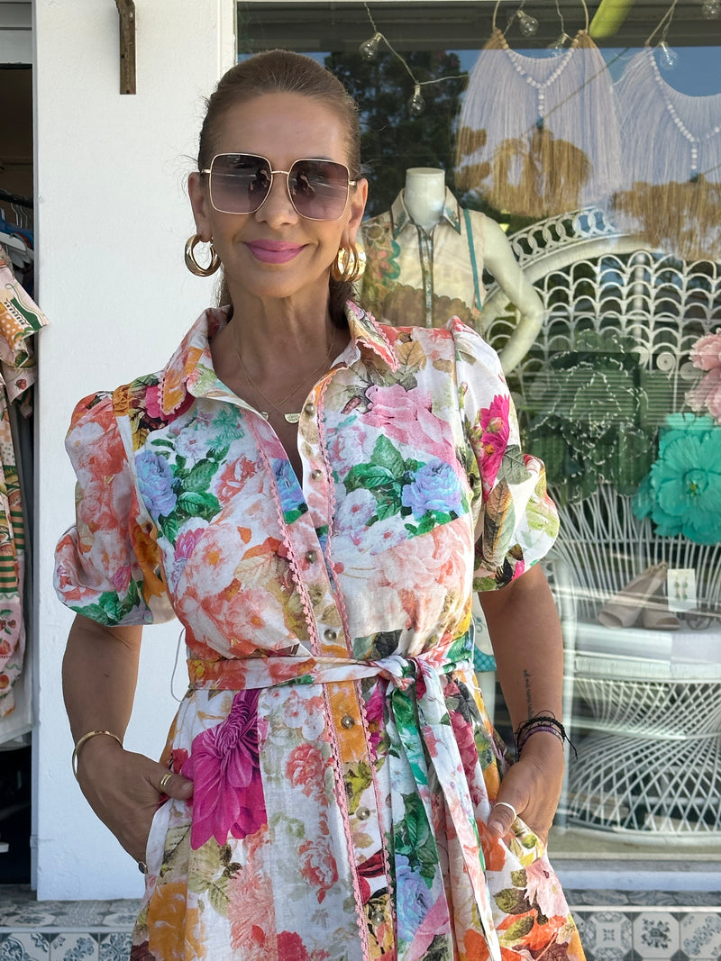 Rosie A Line Midi Dress