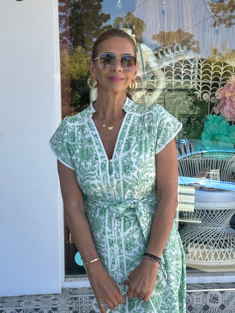 Green Ivy Midi Dress