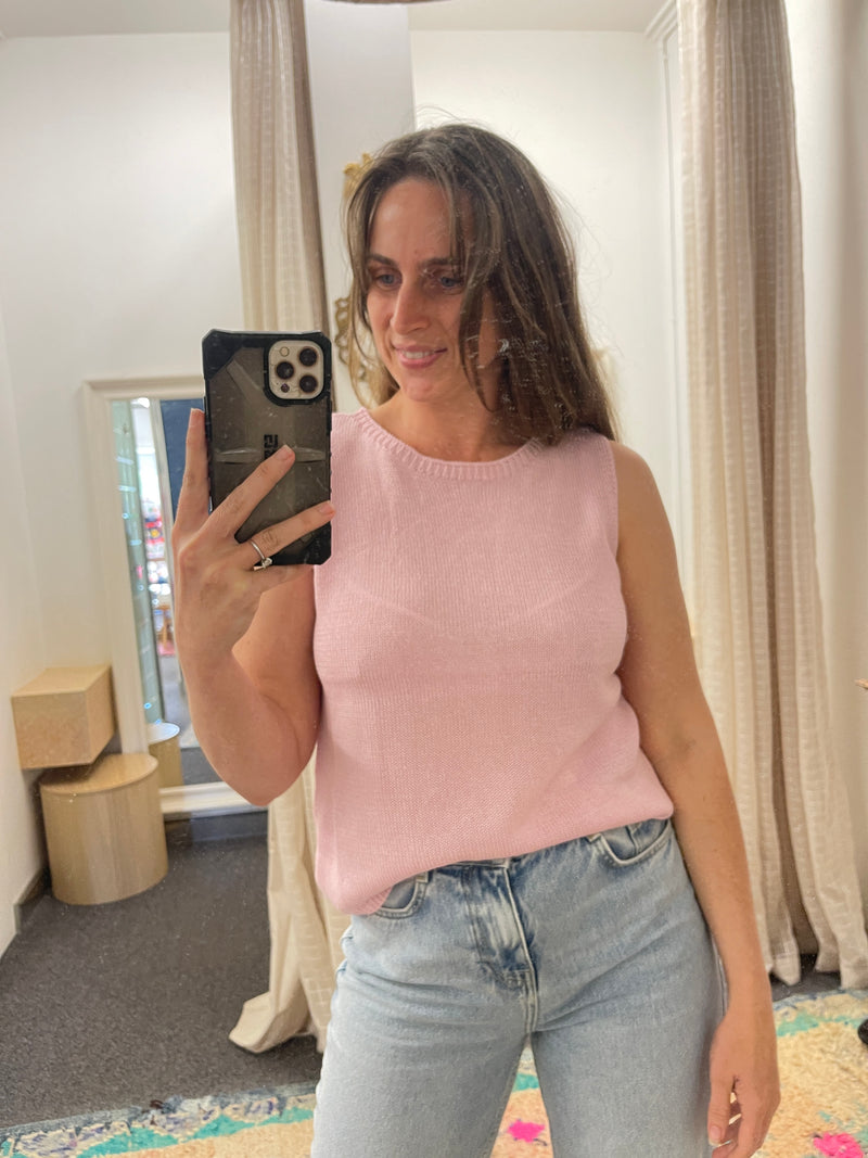 Spring Tank - Pastel Pink