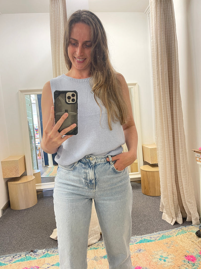 Spring Tank - Pastel Blue