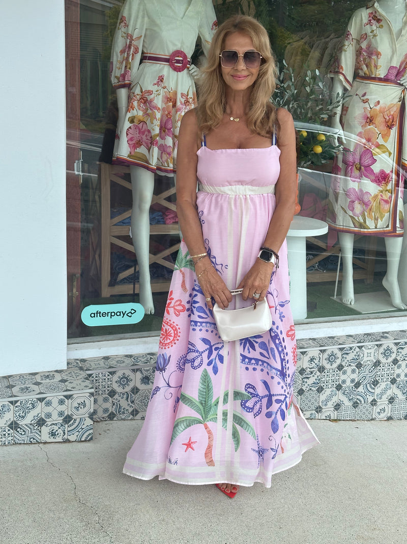 Atlantis Print Maxi Dress