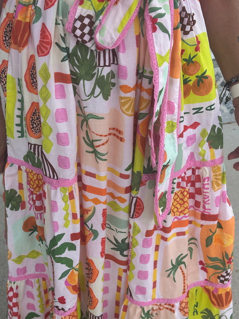 Avery Dress - Tropical Print