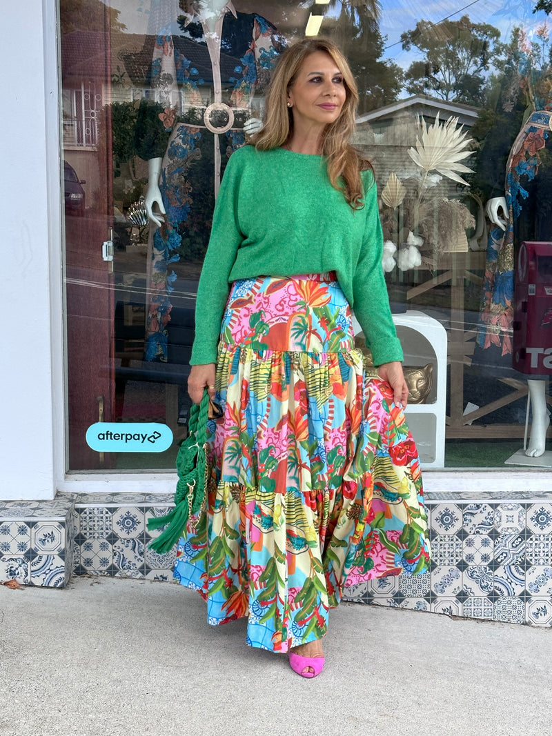 Soft Vibrant Green Knit