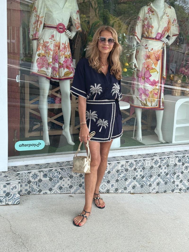 Tahiti Days Skort - Ink