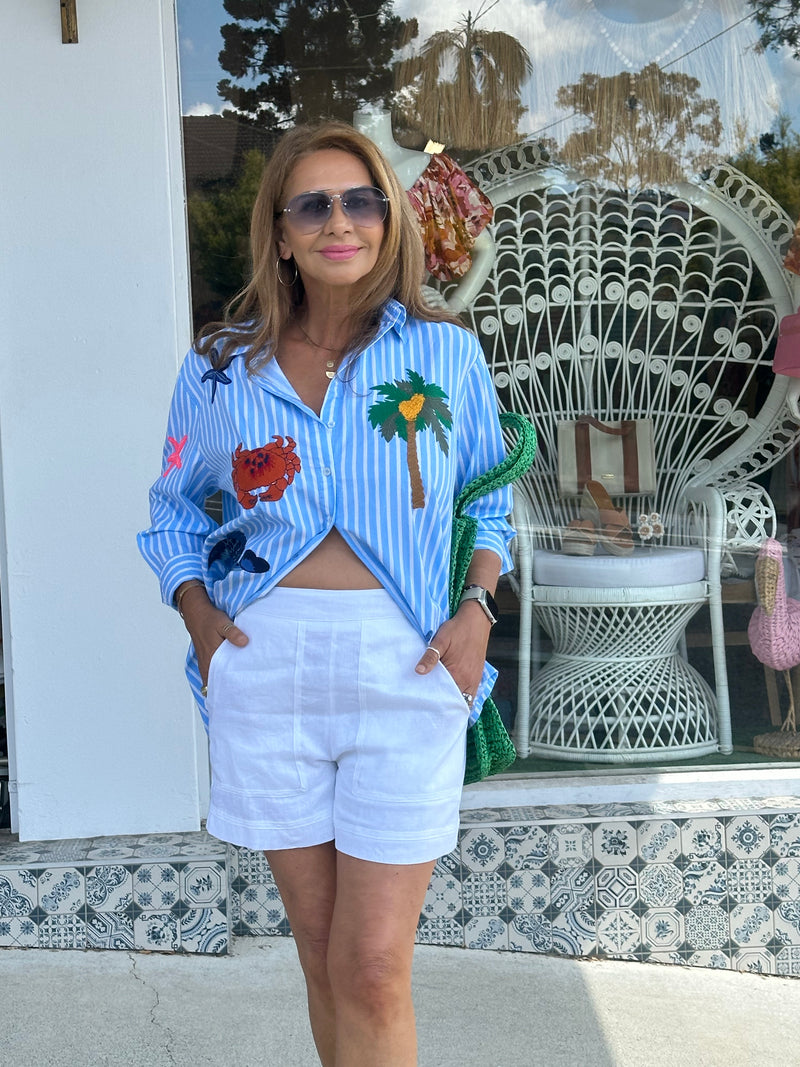 Maldives Embroidered Shirt