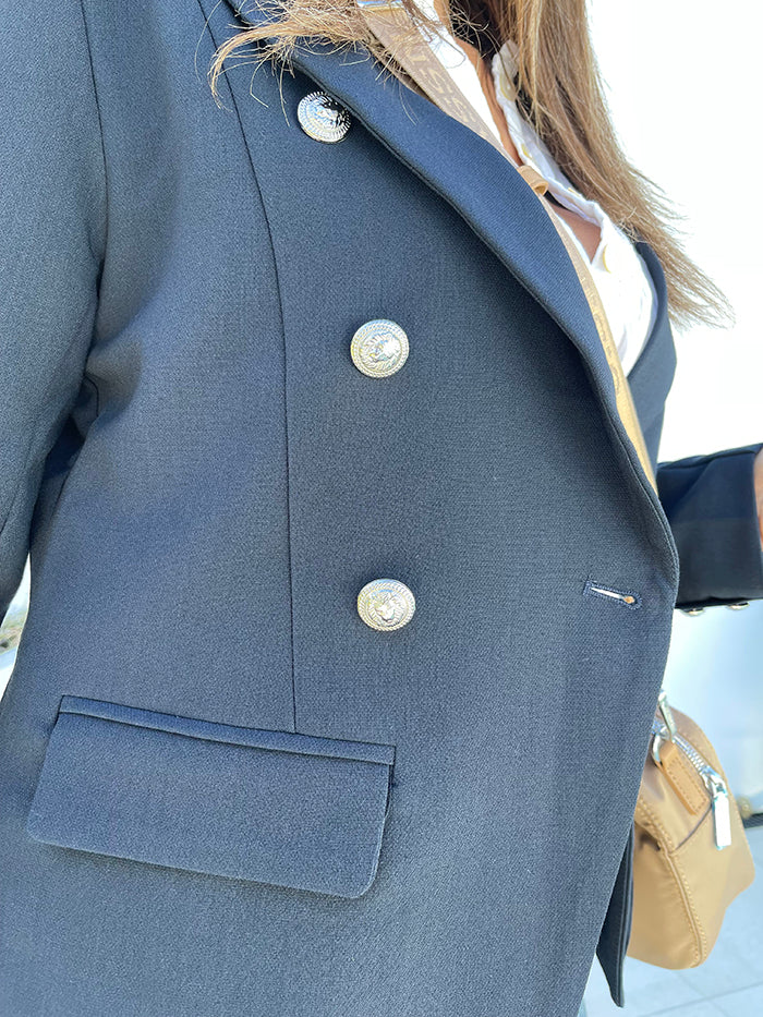 Navy Double Button Blazer