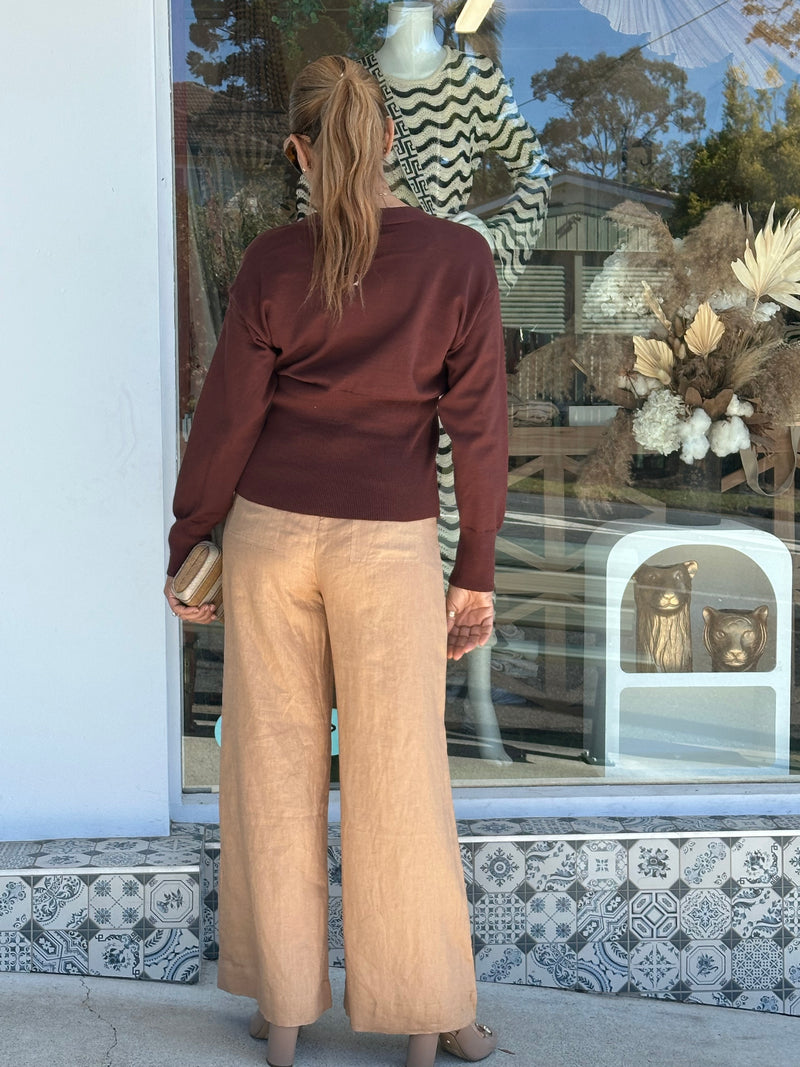 Chocolate Knit Cardi