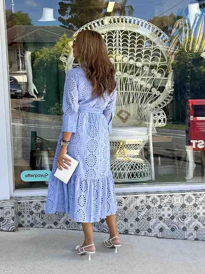 Leis Meitz Dress - Powder Blue