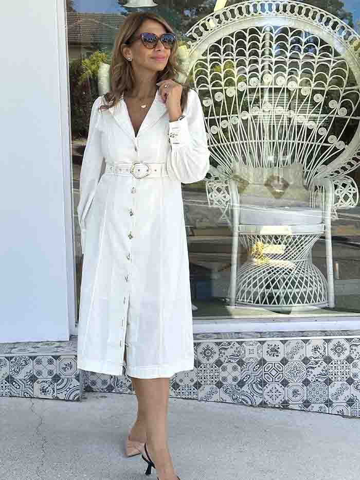 Biarritz Dress - White