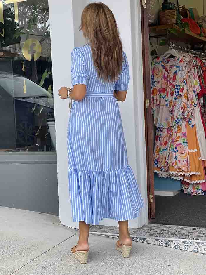 Hamptons Midi Dress - Stripe