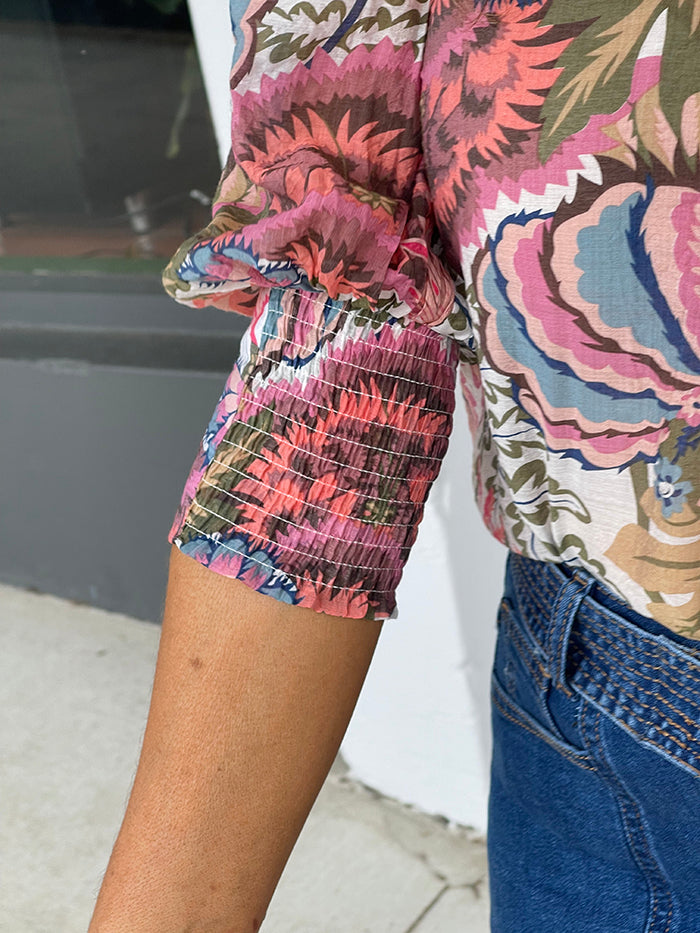 Sierra Pink Floral Top