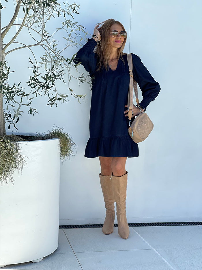 Maria Longsleeve Denim Dress