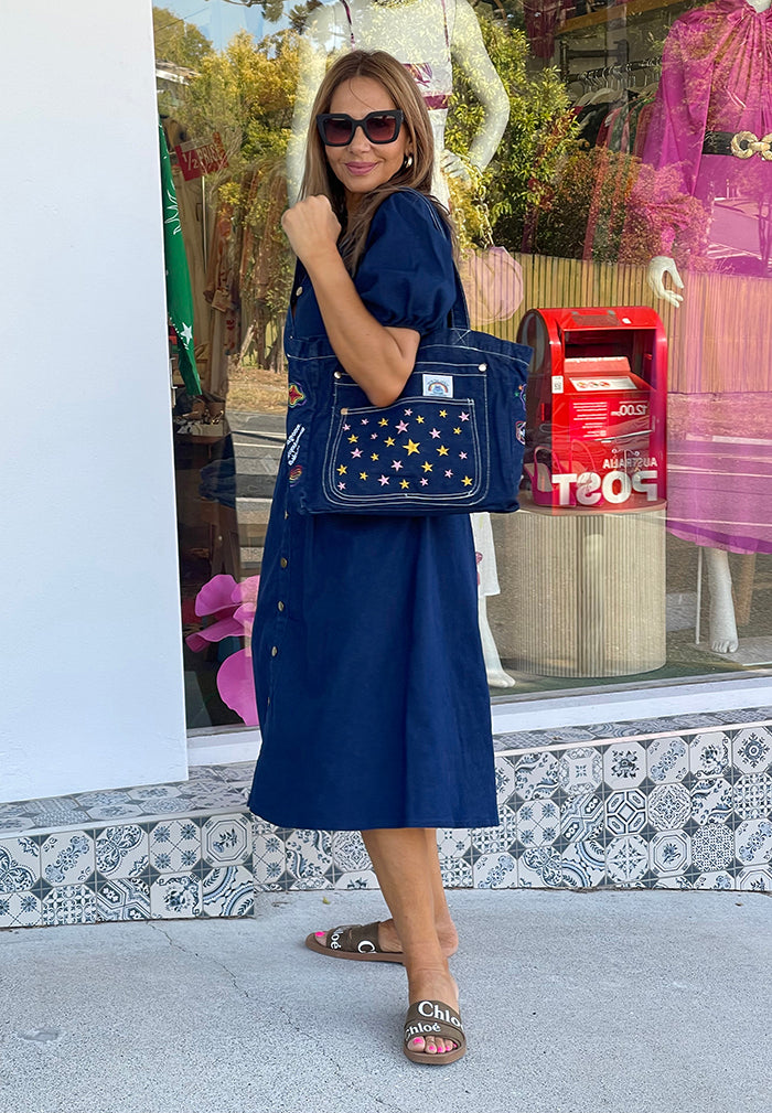 Elle Denim Dress - Dark Wash