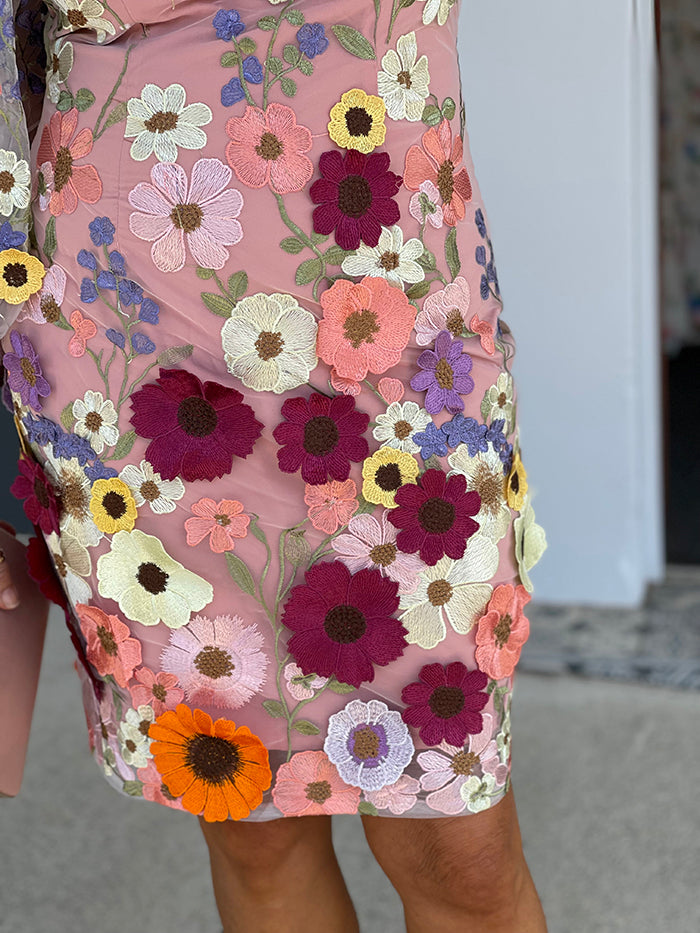 Bridgette Long Sleeve Dress - Pink