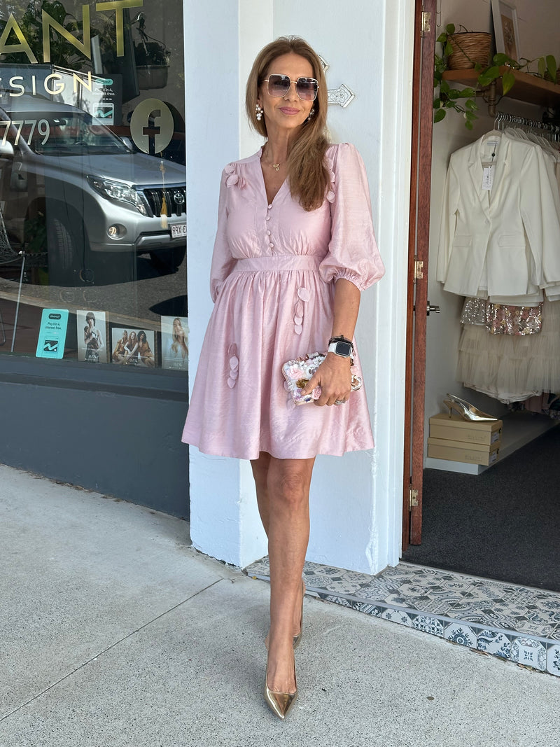 Shelby Blush Short Dress