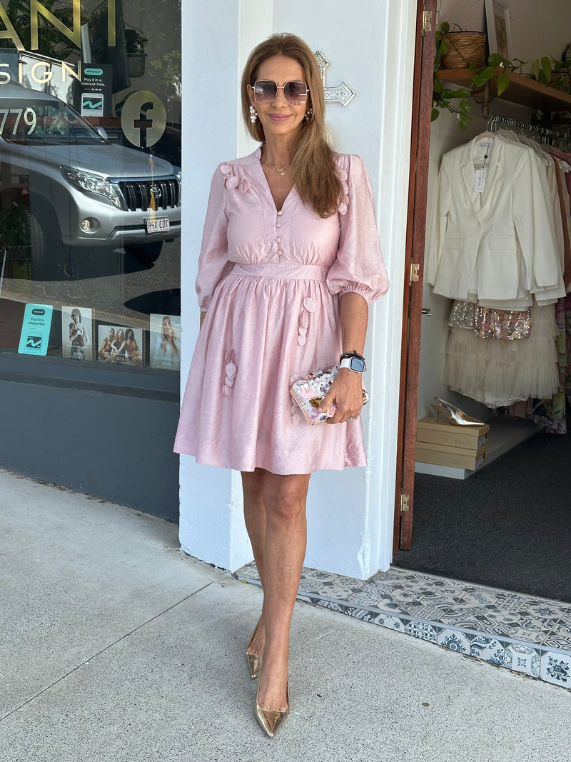 Shelby Blush Short Dress