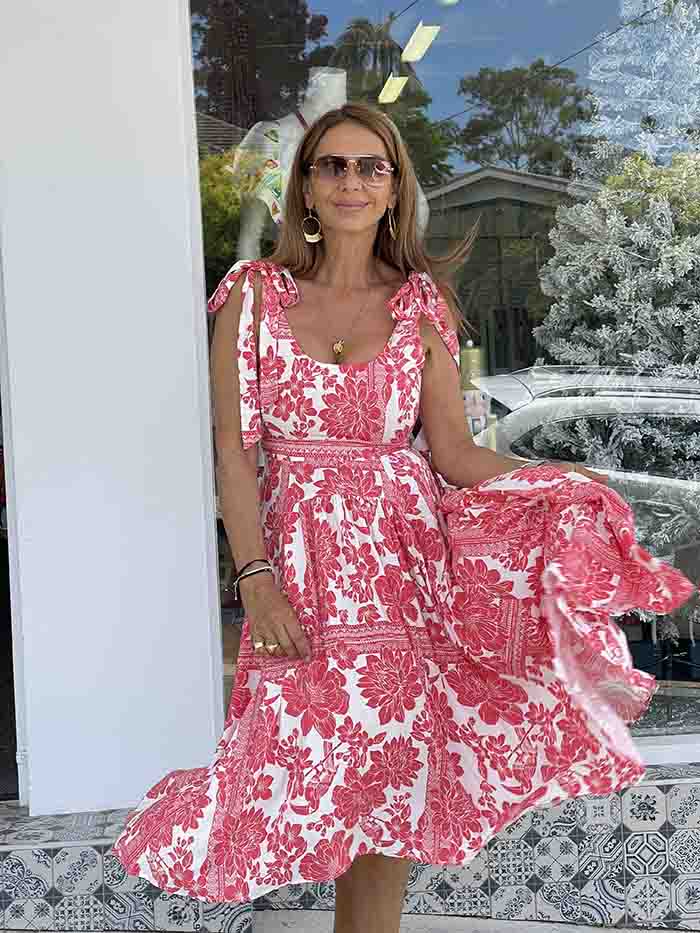 Kauai Dress - Pink Floral