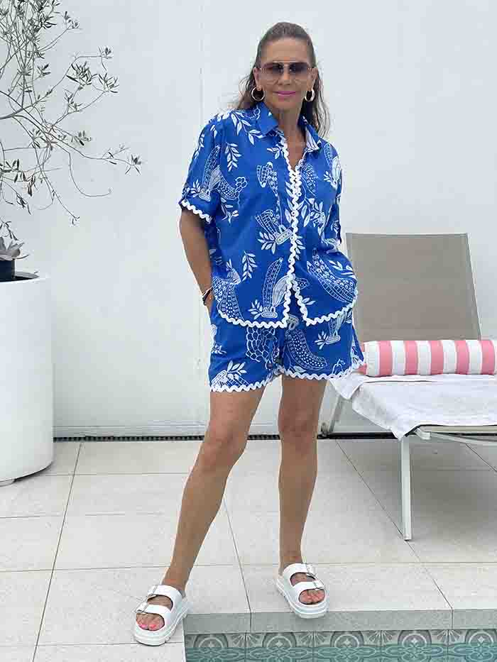 Santorini Days Shorts Set