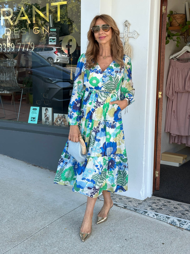 Chels Blue Floral Dress