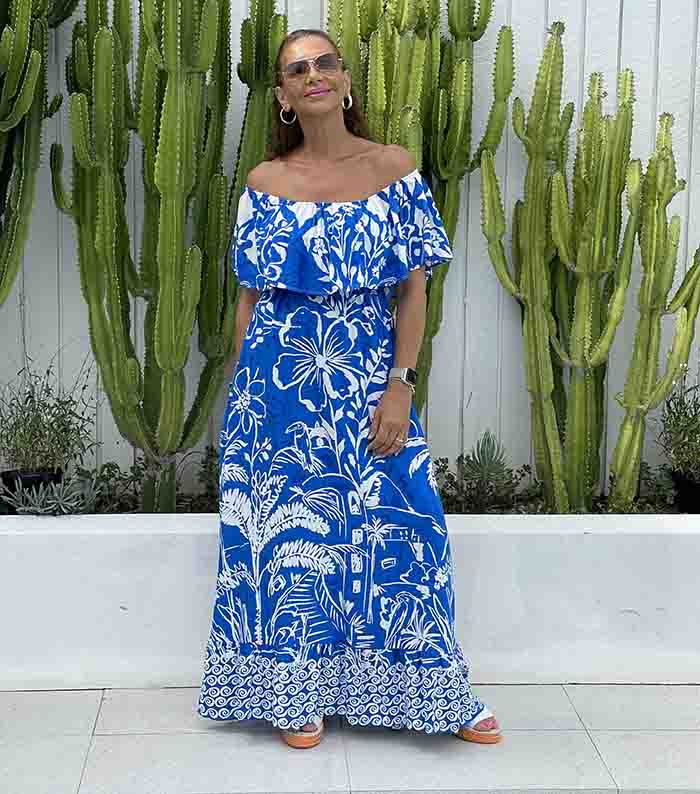 Harpar Blue Floral Maxi