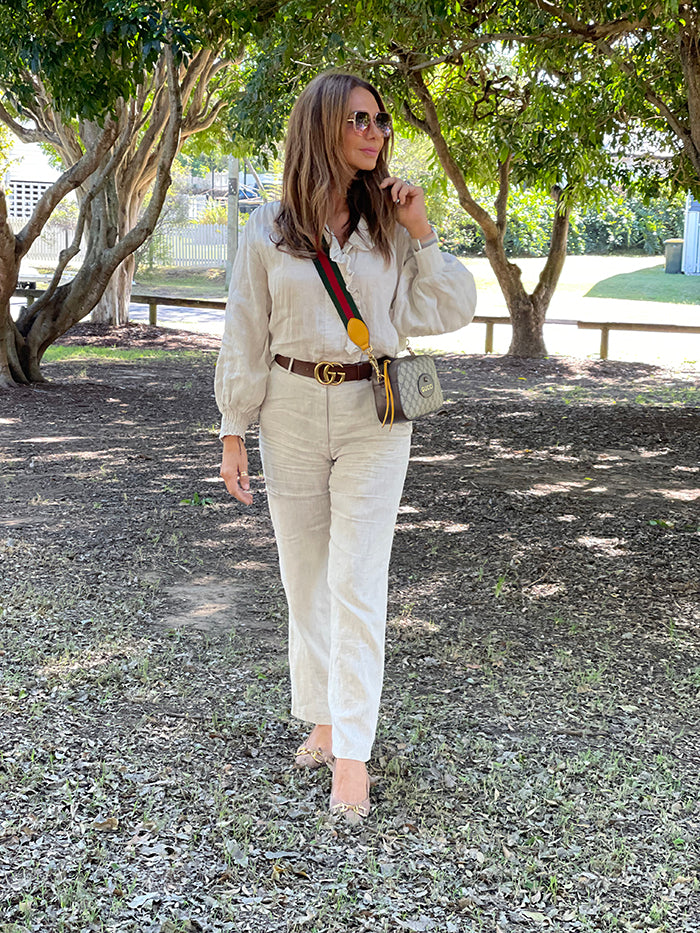 Spencer Linen Pants - Natural
